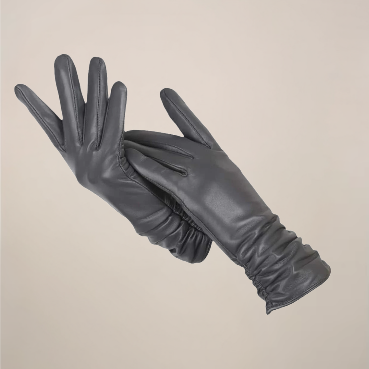 Vandeline | Gants Femme Classiques à Poignet Plissé Élégant | Style et Confort Chic