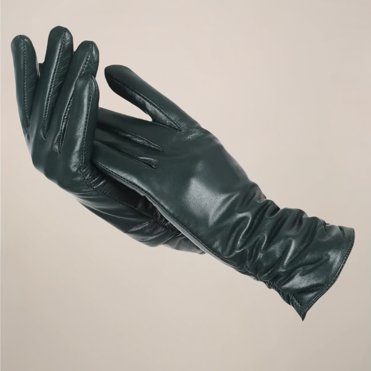 Vandeline | Gants Femme Classiques à Poignet Plissé Élégant | Style et Confort Chic