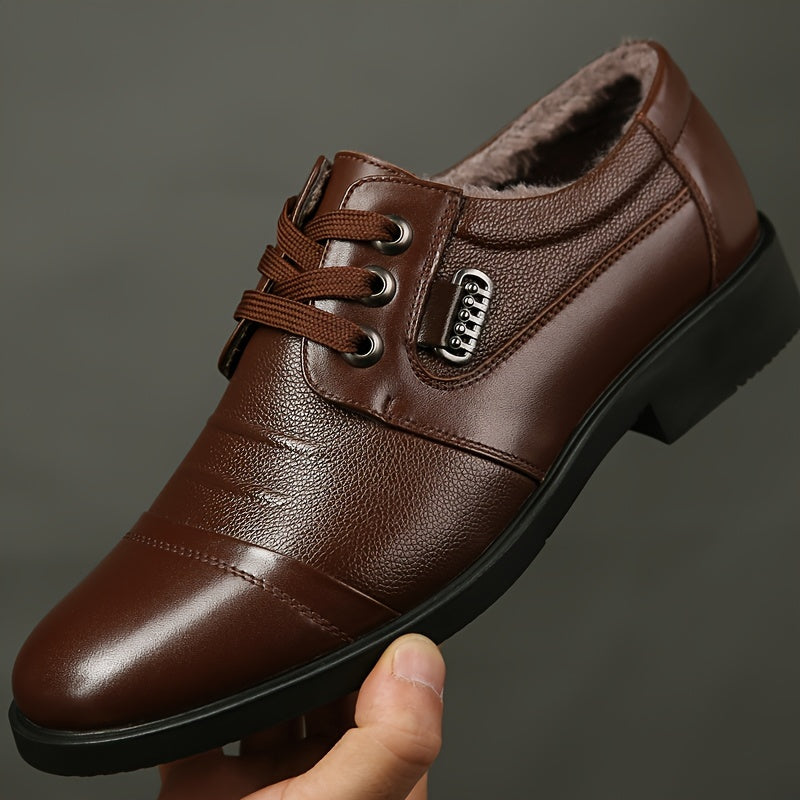 Rendric | Chaussures Hiver Homme Élégantes, Richelieu à Lacets avec Doublure Chaude