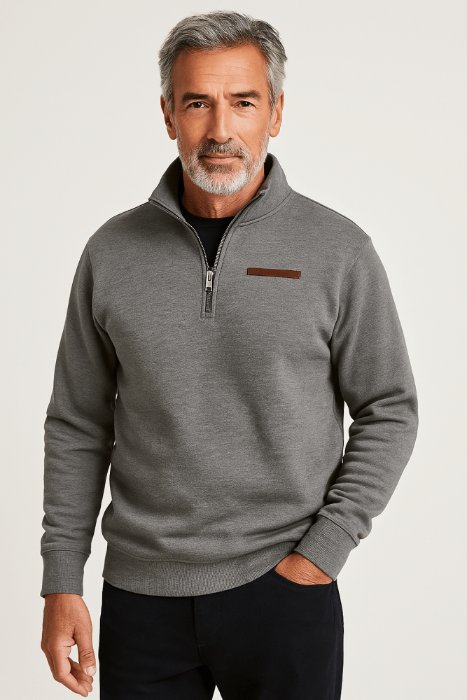 Sweat Sportif à Demi-Col Zippé Homme | Confort & Style Urbain