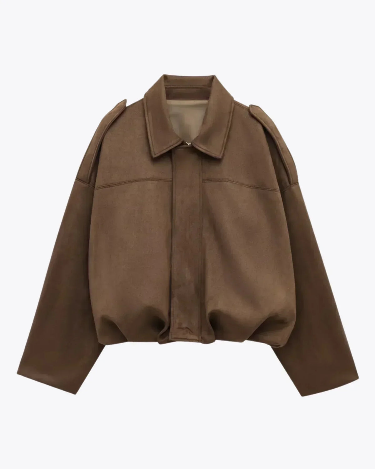Velour Chic | Veste Oversize Femme en Velours pour Look Minimaliste Automnal