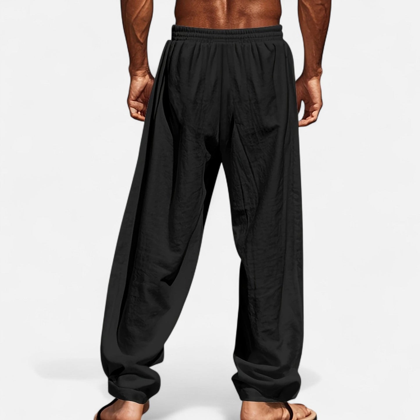 Cedric | Pantalon Homme Lin Détente Taille Élastique Confort Riviera