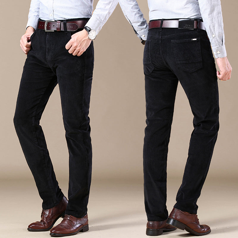 Pantalon Homme Slim Fit en Velours Côtelé | Élégance et Confort