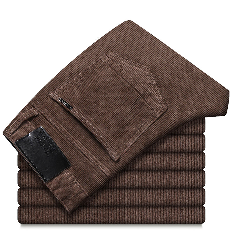 Pantalon Homme Slim Fit en Velours Côtelé | Élégance et Confort