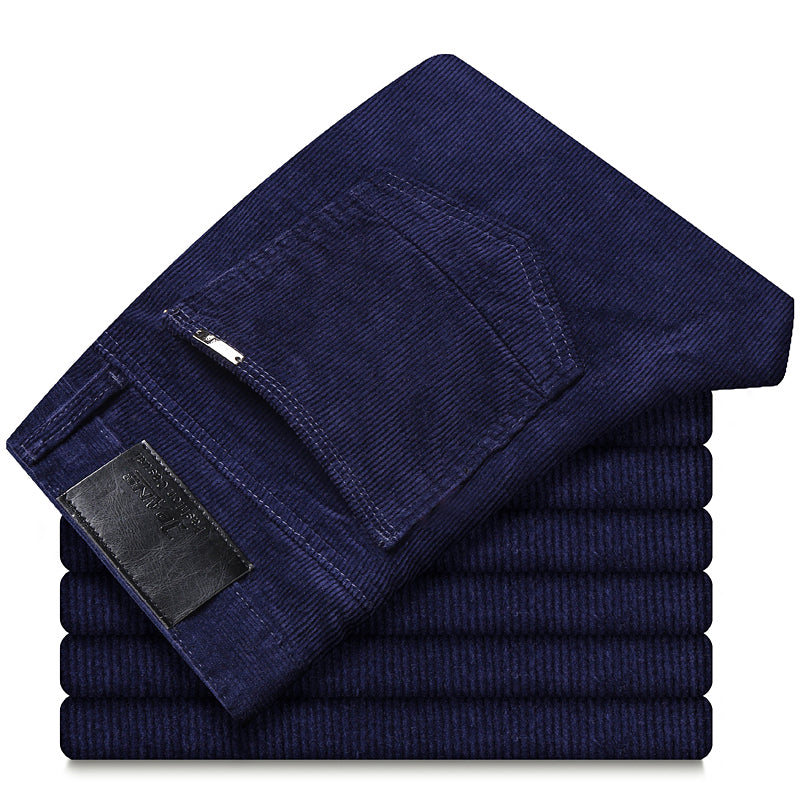 Pantalon Homme Slim Fit en Velours Côtelé | Élégance et Confort