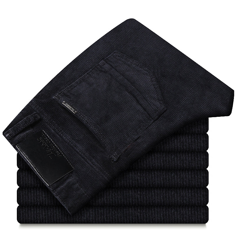 Pantalon Homme Slim Fit en Velours Côtelé | Élégance et Confort