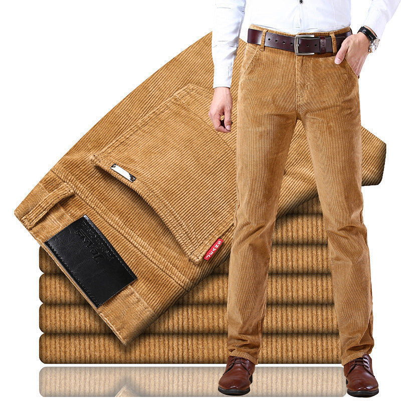 Pantalon Homme Slim Fit en Velours Côtelé | Élégance et Confort