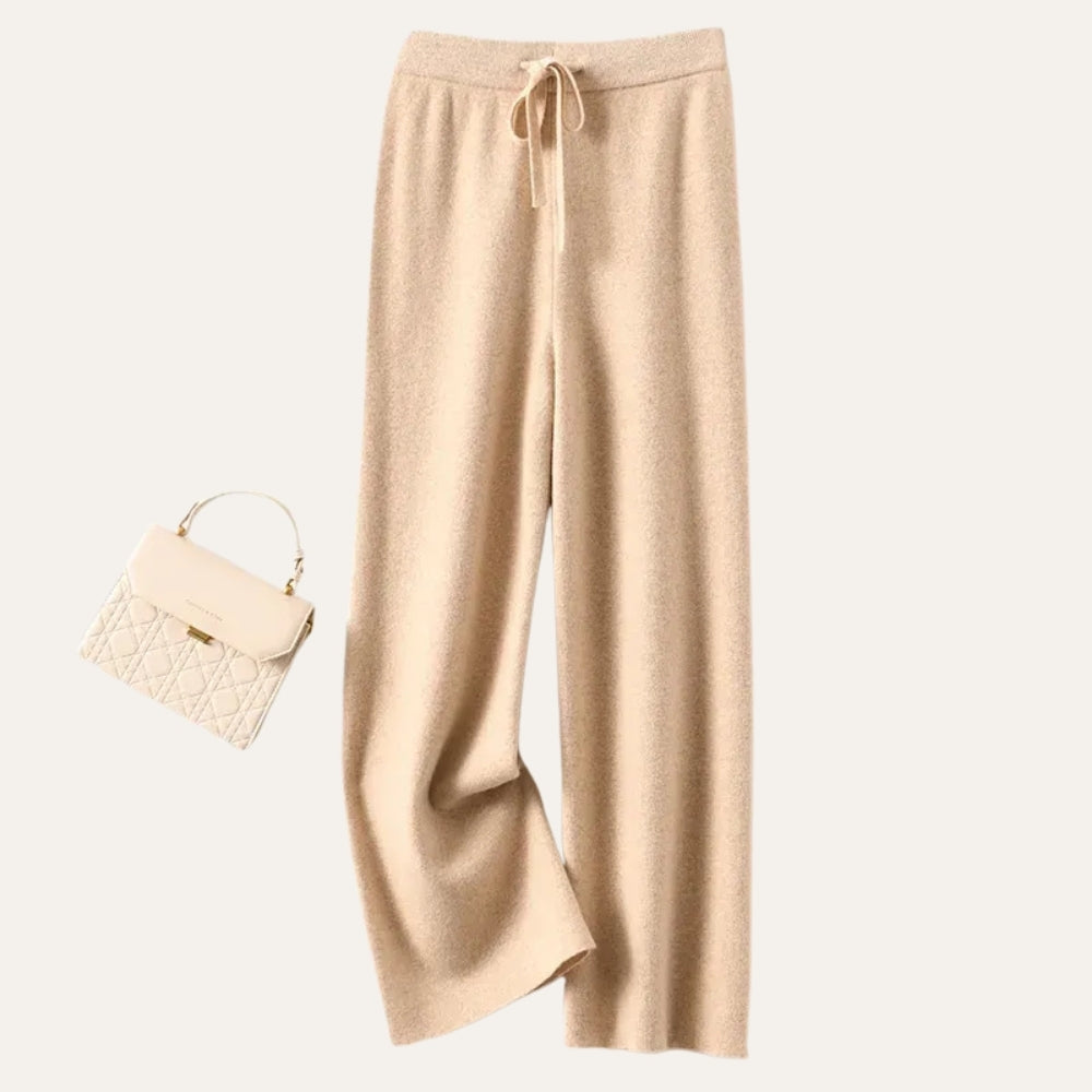 Pantalon Large en Laine Mérinos pour Femme – Confort Intemporel et Style Moderne