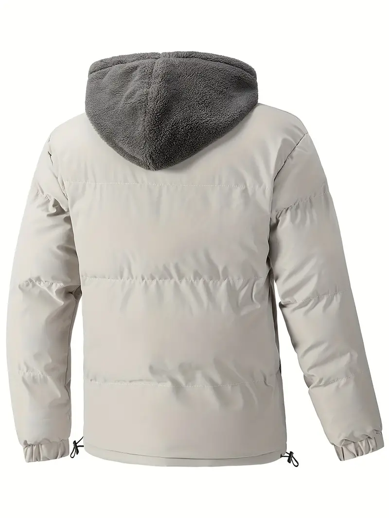 Harvion | Doudoune Homme Hiver à Capuche, Imperméable, Doublure Polaire, Ourlet Ajustable, Style Outdoor