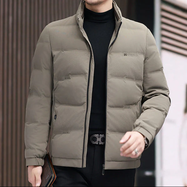 Hervian | Doudoune Homme Légère Matelassée, Coupe Regular, Col Montant, Chaleur Confortable
