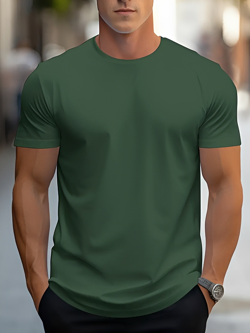 T-shirt Homme Manches Courtes – Confort Léger et Style Essentiel