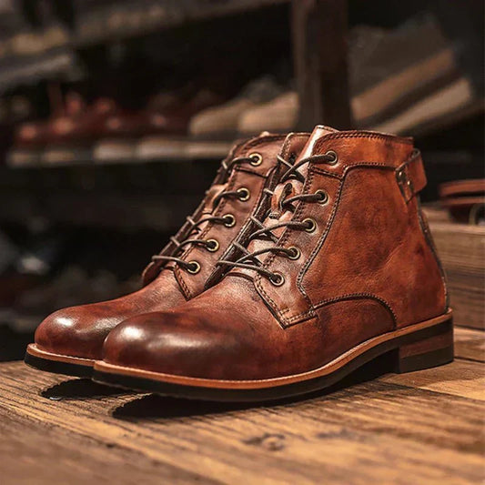 Bradwell | Bottines Homme Vintage à Lacets, Design Classique & Style Robuste Intemporel