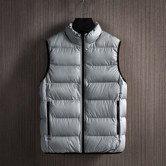Blake | Gilet Homme Matelassé Léger avec Col Montant | Veste Sans Manches Zippée Outdoor