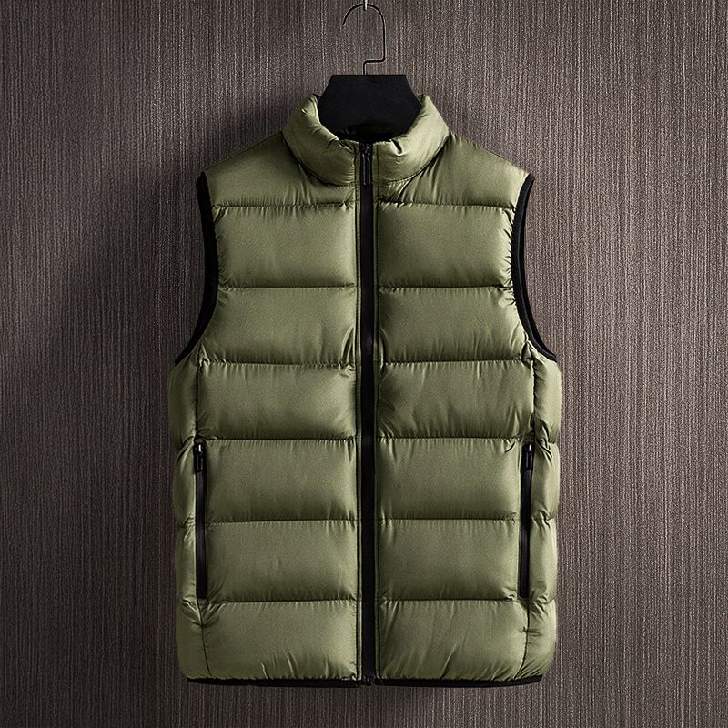 Derek | Gilet Matelassé Homme à Col Montant, Fermeture Zippée Complète et Rembourrage Chaud