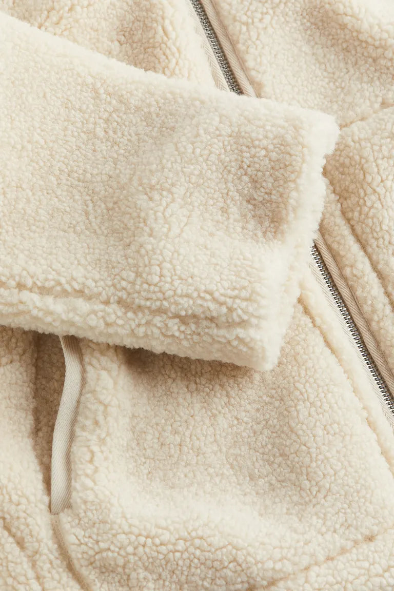 Vandelia | Veste Polaire Oversize Femme avec Fermeture Zippée et Col Montant