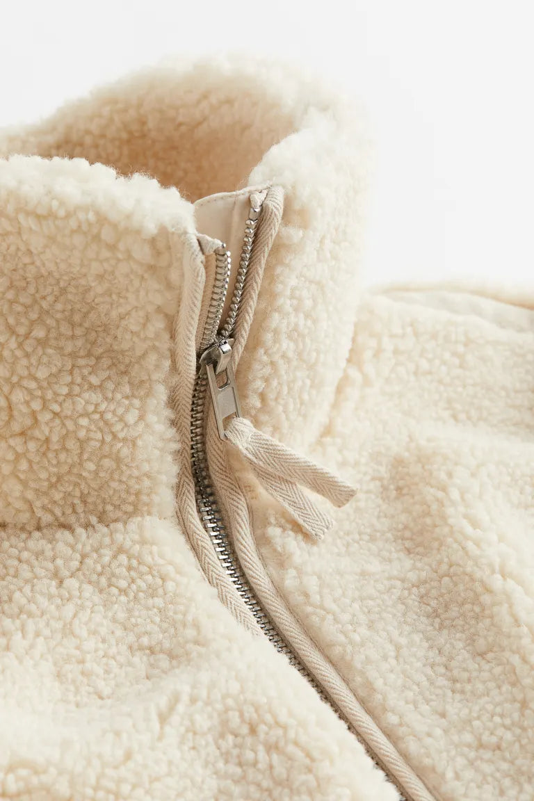 Vandelia | Veste Polaire Oversize Femme avec Fermeture Zippée et Col Montant