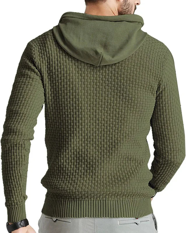 Sweat à Capuche Homme | Tricot Structuré | Style Urbain et Confort