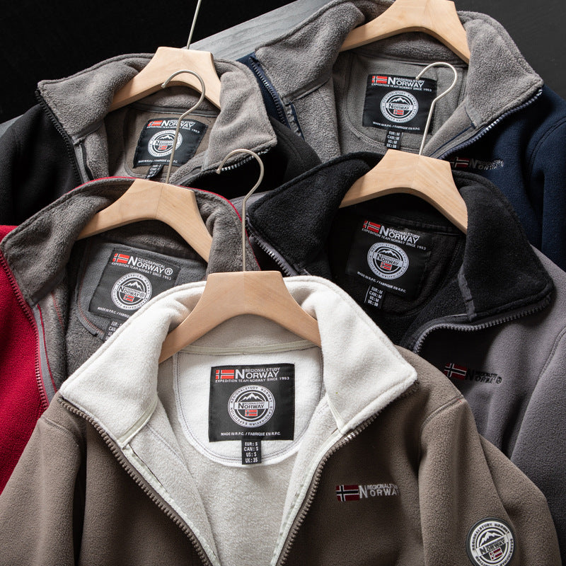 Stefan | Veste Zippée Homme Col Montant Douce et Confortable avec Poches Latérales