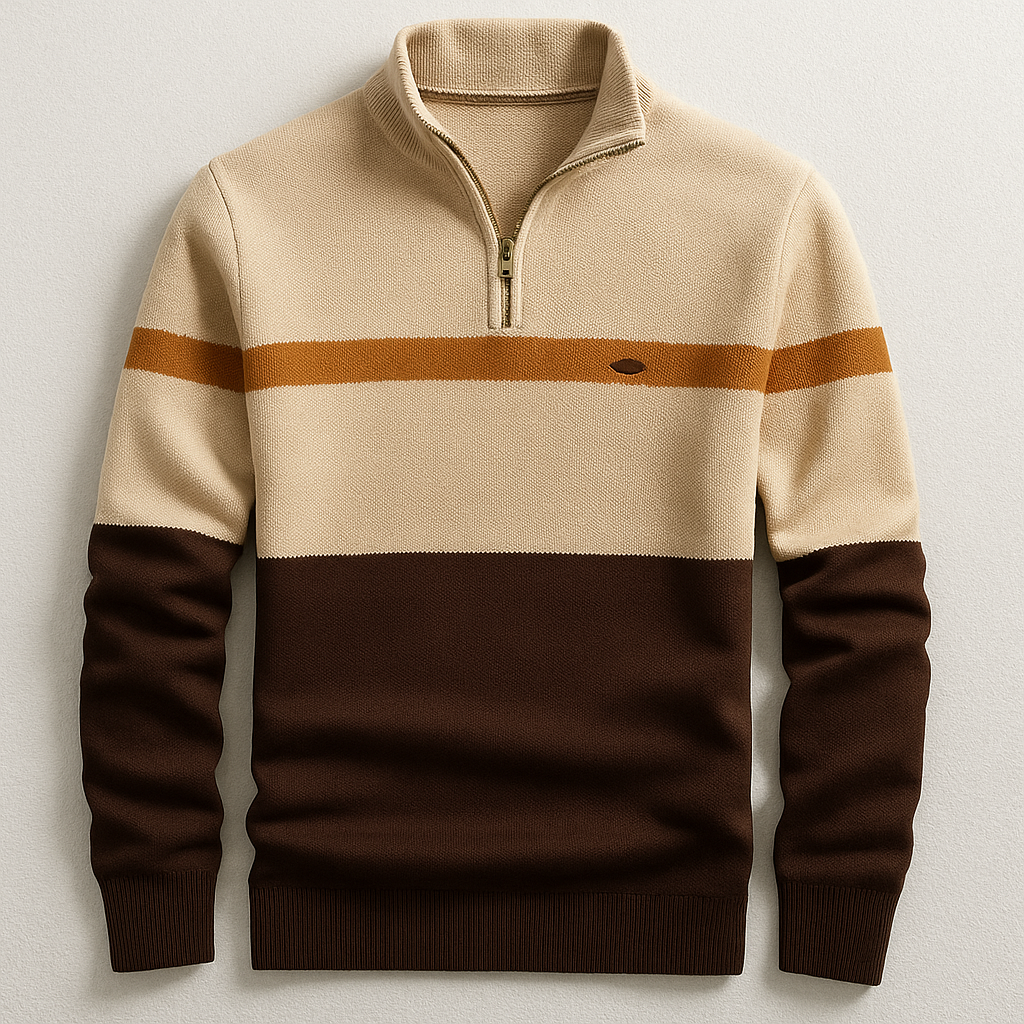 Pull Homme Demi-Zip | Confort Moderne et Style Hivernal