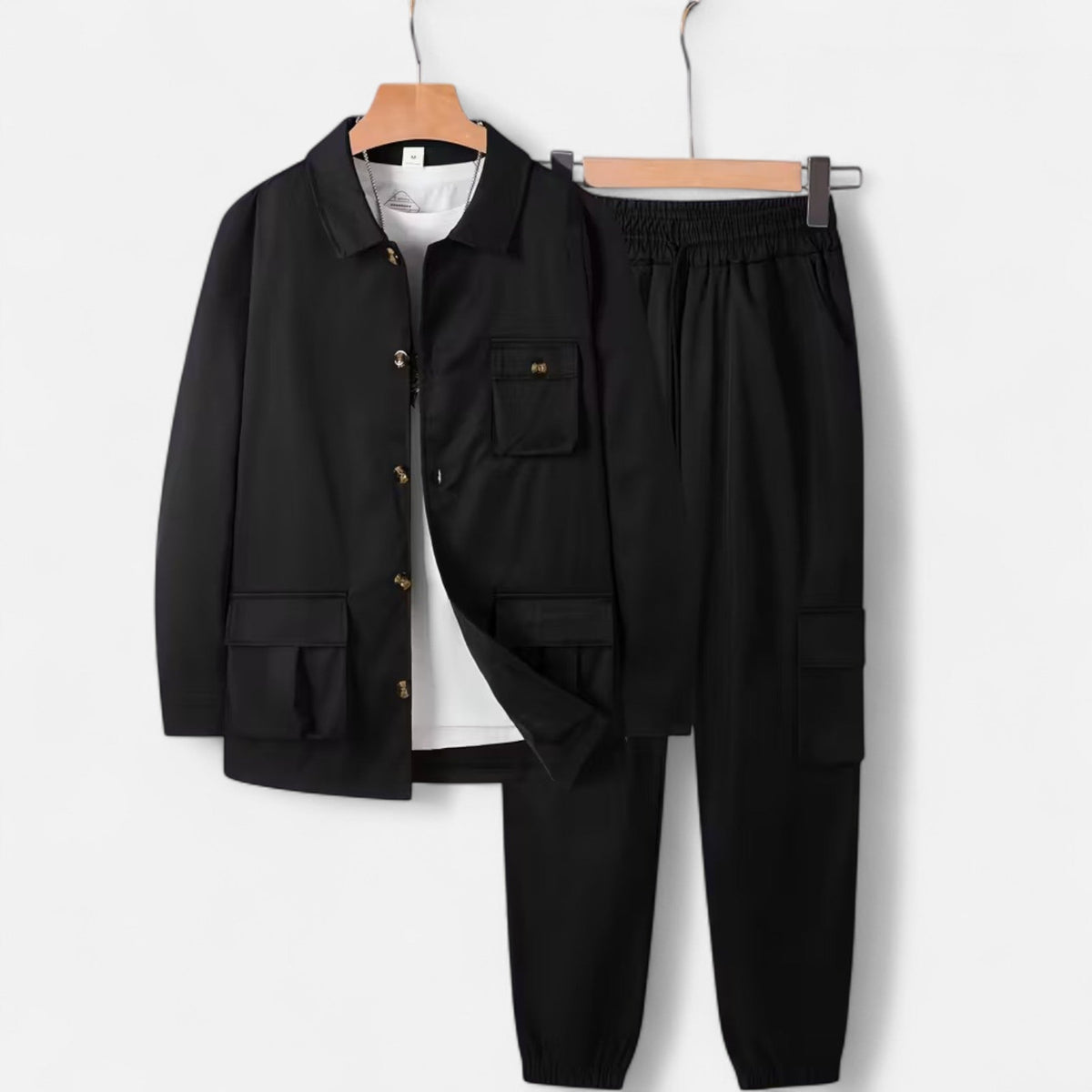 Ambrose | Ensemble Homme Casual Workwear à Poches Multiples avec Jogger à Taille Ajustable