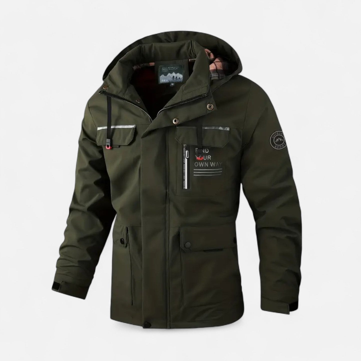 Alaric | Veste Softshell Homme Légère Coupe-Vent avec Capuche et Cordons