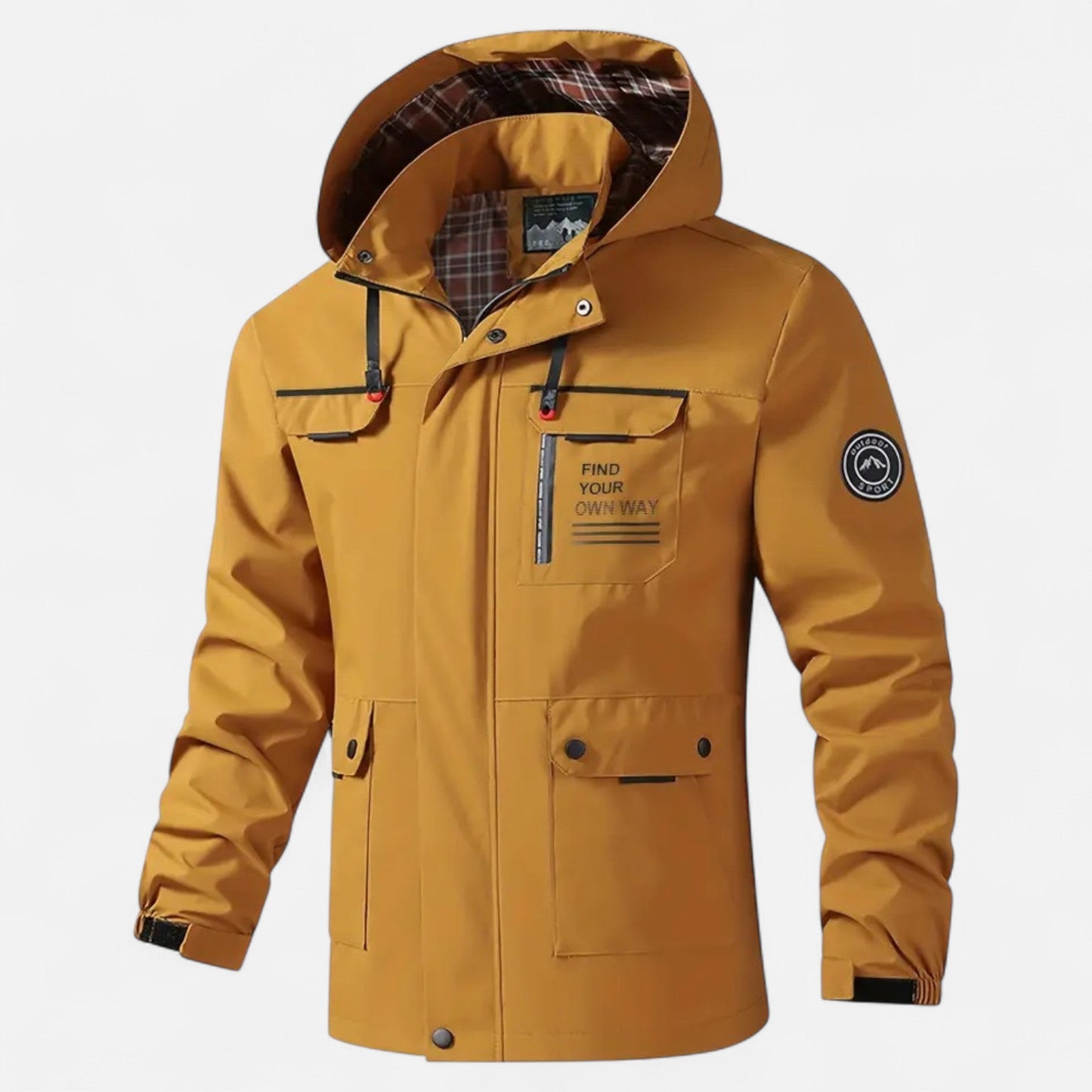 Alaric | Veste Softshell Homme Légère Coupe-Vent avec Capuche et Cordons