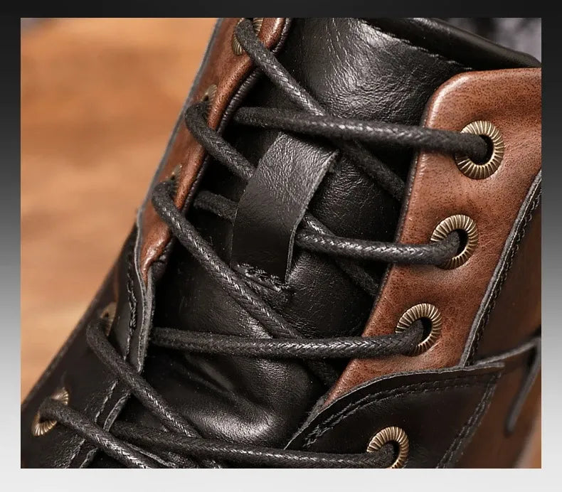 Beaumont | Bottines Homme à Lacets avec Fermeture Éclair Latérale & Semelle Robuste Antidérapante