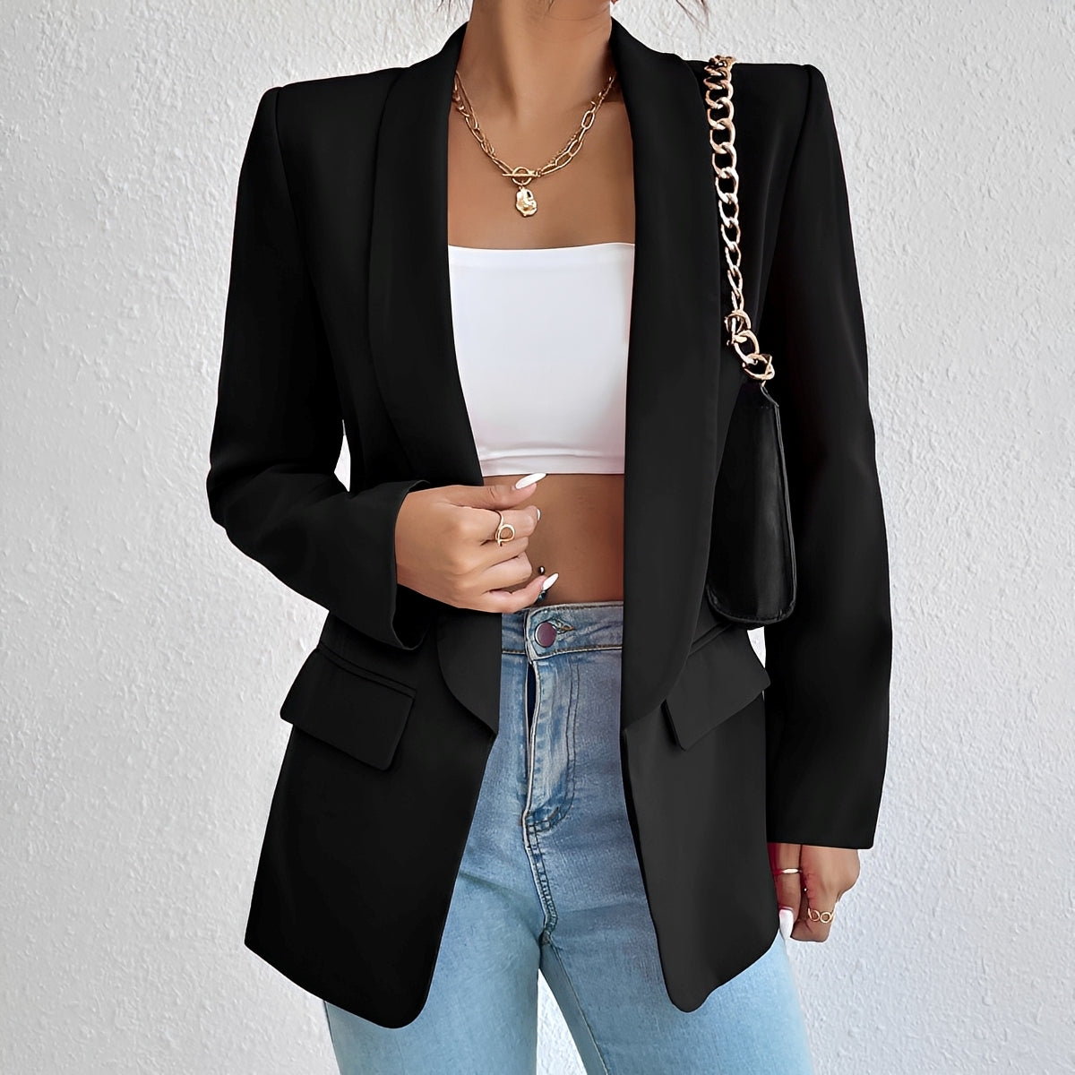 Blazer Femme Élégant – Silhouette Structurée et Style Intemporel