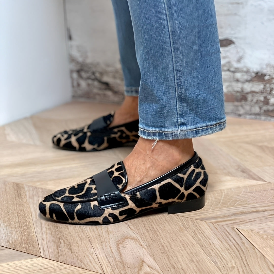 Loafers Femme Élégants à Motif Animal et Style Moderne