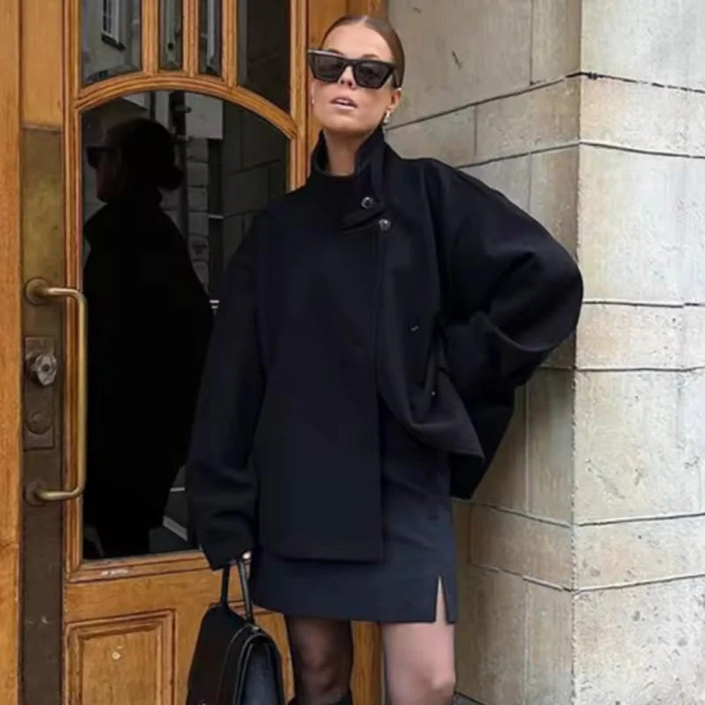 Veste de Mi-Saison Classique pour Femme – Style Épuré pour le Quotidien