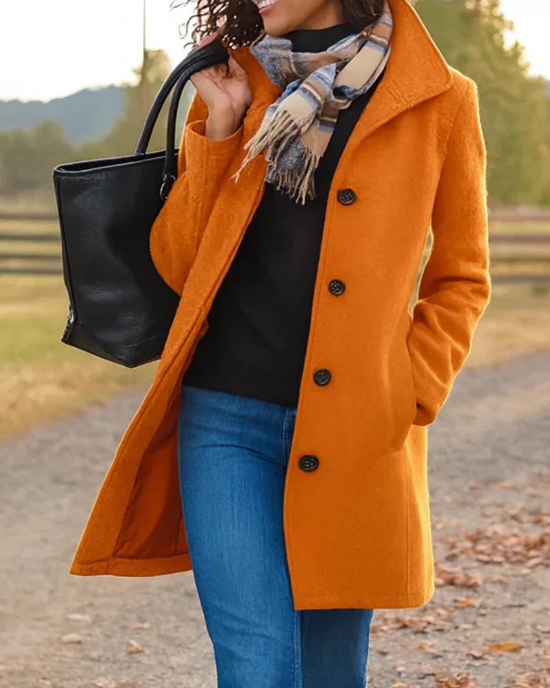 Trench-Coat Long pour Femme – Style Classique & Protection Légère