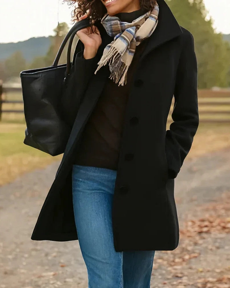 Trench-Coat Long pour Femme – Style Classique & Protection Légère