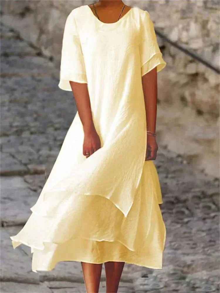 Robe Longue Élégante – Confort Fluide & Style Intemporel