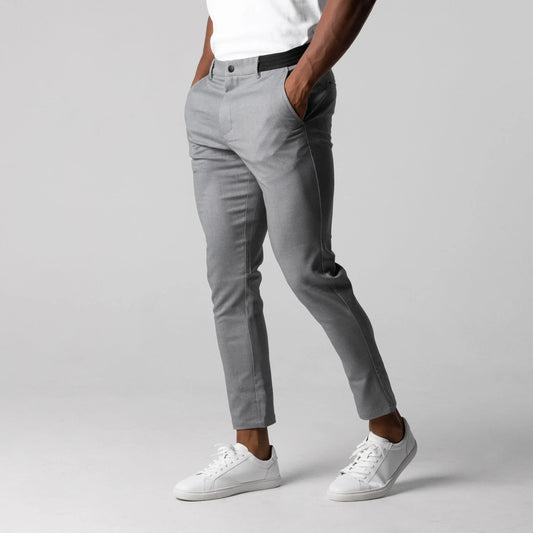 Xavier | Pantalon Chino Homme Slim à Jambe Ajustée Uni