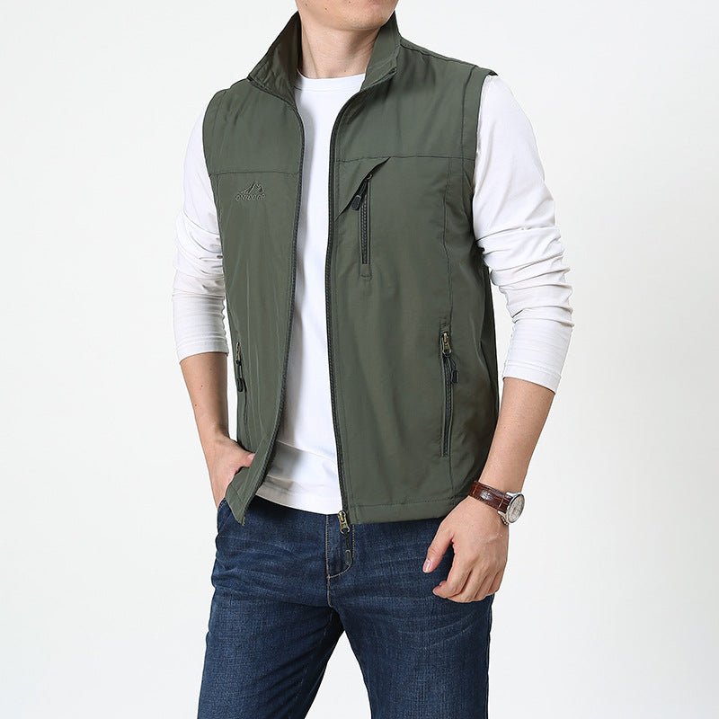 Douglas | Gilet Zippé Homme Sans Manches, Col Montant et Poches Zippées Pratiques