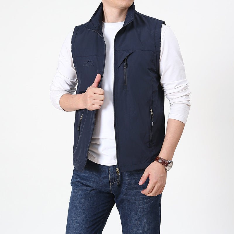 Douglas | Gilet Zippé Homme Sans Manches, Col Montant et Poches Zippées Pratiques