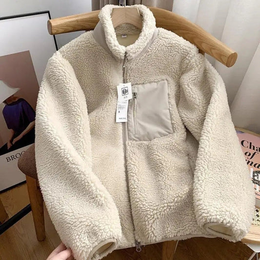 Veste Teddy Fleece pour Femme – Chaleur Confortable pour les Journées Fraîches