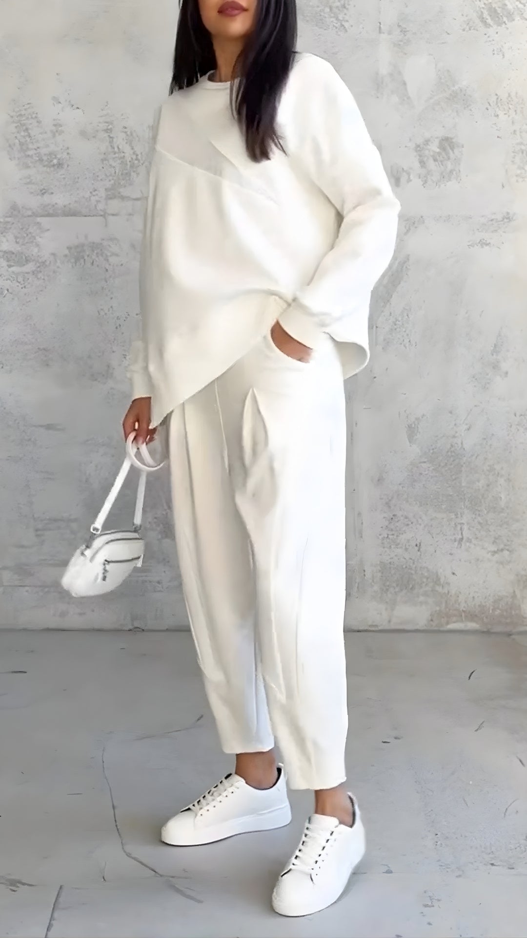Ensemble Deux Pièces pour Femme – Style Minimaliste pour le Quotidien et les Loisirs